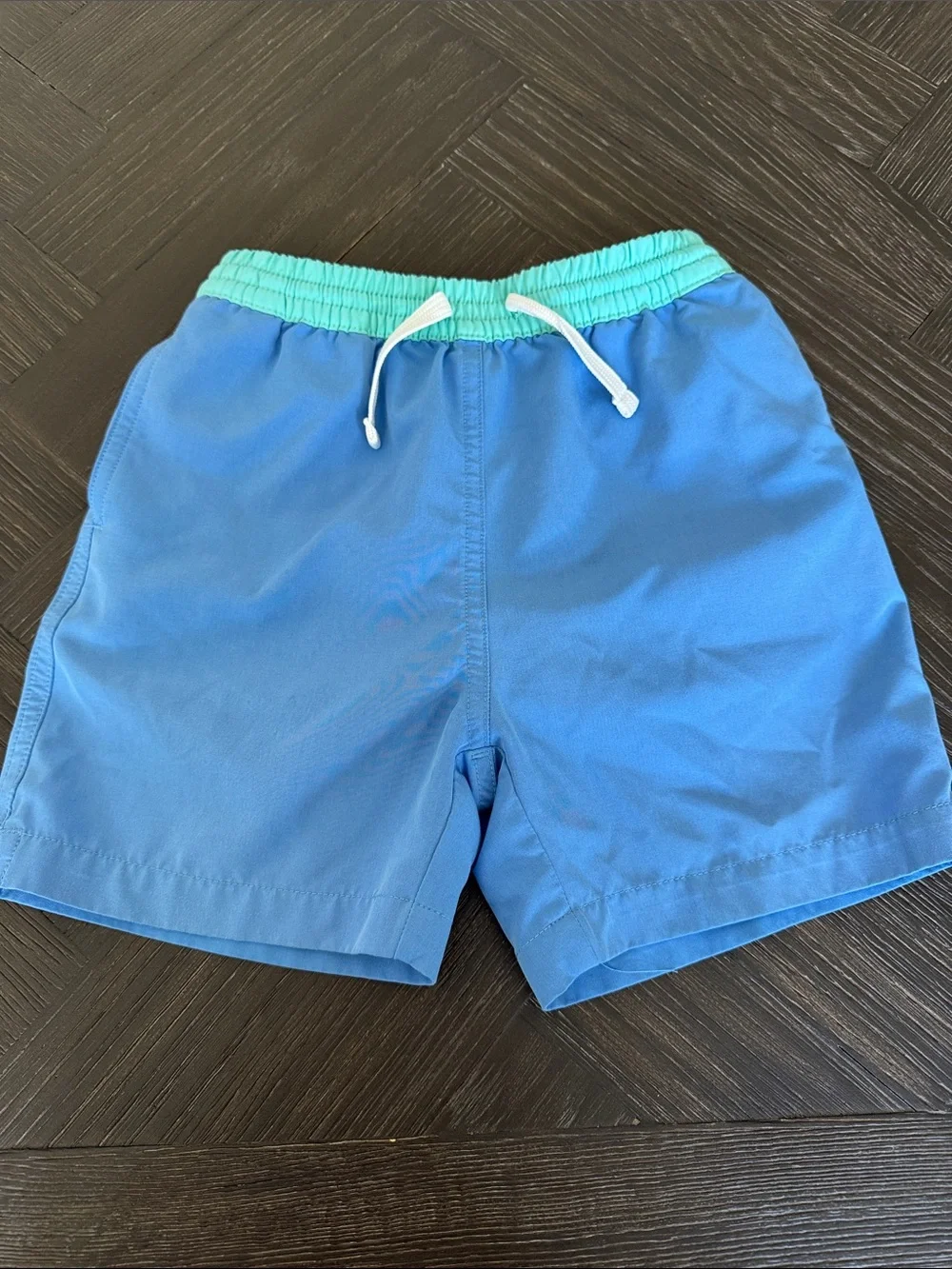 Chubbies Swim Trunks Boys Size 5 Blue Color Changing Stretch Mesh Lined
